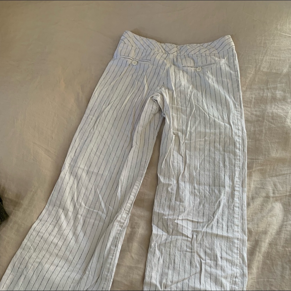 Stripped light weight pants